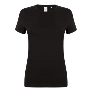 SF Women - T-Shirt für Damen, Stretch (Schwarz)