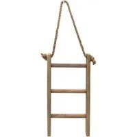 Spetebo Dekoleiter Holz Dekoleiter Landhaus Design - 40 x 20 cm (Anzahl, 1 St., Stück), mit 3 Sprossen zum Dekorieren