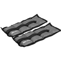 GORILLA SPORTS Zusatzgewichte Gewichtsmanschetten 2er Set Laufgewichte Fußgewichte Handgelenke, 2 kg