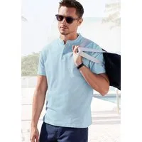 John Devin Henleyshirt mit Stehkragen, Regular-Fit, aus Baumwoll-Piqué