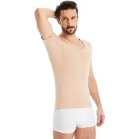 FINN Design Unterhemd Anti-Schweiß Shirt Herren mit V-Ausschnitt und integrierten Achselpads Garantierter Schutz vor Schweißflecken und Schweißgeruch