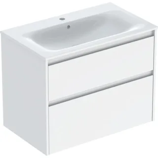 Geberit Renova Plan Set Möbelwaschtisch schmaler Rand, mit Unterschrank, zwei, 504040011 504040011