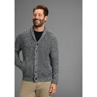 Man's World Strickjacke Mit Knopfleiste und Taschen melierte Optik,weicher Griff, Perfekt für die kältere Jahreszeit