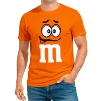 MoonWorks Print-Shirt Herren T-Shirt Fasching Karneval M Aufdruck Gruppenkostüm Verkleidung mit Print