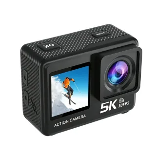 Ourlife MTR60 5K30FPS 4K60FPS Action Camera 2.0'' Touch LCD 170° 30M Waterproof 6 axis EIS WiFi 5X Zoom Helmet Sport Web