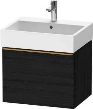 Duravit D-Neo Waschtischunterbau wandhängend Eiche Schwarz Matt 584x442x440 mm - DE4271004160000 DE4271004160000