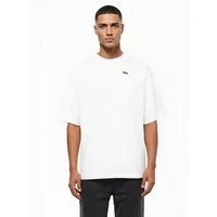 trueprodigy Oversize-Shirt Nika Logostickerei Rundhals dicker Stoff