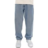 DADA Supreme Regular-fit-Jeans Weiter Denim Schnitt mit Stickerei und für Herren Baumwolle unifarben atmungsaktiv Knöpfe modisch-Style
