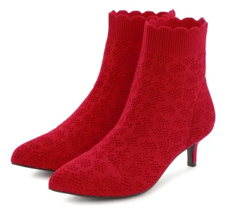 LASCANA Ankleboots "Sock Boot," High Heel Stiefelette, Stiefel, kleiner Absatz & elastischer Spitze