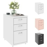 FLEXISPOT Container Rollcontainer für Ihr Büro&Home-Office, 28x48x41 cm (mobiler Aktenschrank mit 3 Schubladen, mit Rollen, Büroschrank)