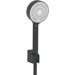 Hansa Hansabasicjet Wannenbrause-Set 4468013333 3-strahlig, d= 95mm, mattschwarz