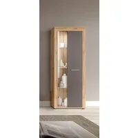 OTTO home Vitrine AOSTA, Höhe 159 cm, 1 Tür (li/re), 2 Glasböden, 4 Fächer (in verschiedenen Farbausführungen, individuell kombinierbar) Standvitrine, Glasvitrine, Showcase, Vitrinenschrank, Wohnzimmer