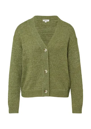 s.Oliver - Strickjacke olive - Gr. - 44