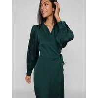 Vila Maxikleid VIENNA RAVENNA ANKLE WRAP DRESS-NOOS/OC Kunstfaser, regular fit