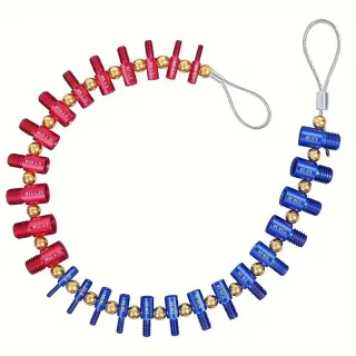 26PCS Nut and Bolt Thread Checker Detachable Nut and Bolt Size Gauge Thread Gauge Suitable for Detecting Fixed Bolts or