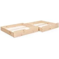 Ehrenkind Hausbett Panorama Hausbett Lille aus massivem Kiefernholz (Doppelschubladen, FSC®-zertifiziert), höhenverstellbar
