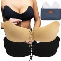 ILLURE Klebe-BH Klebe BH [2er Pack] Selbstklebender BH, Wiederverwendbar & Push up