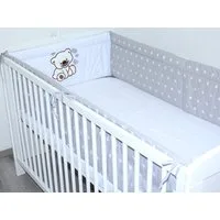 Primawela Bettnestchen Nestchen Applikation 420 cm Bettumrandung Baby Bett Kinder Kopfschutz
