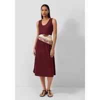 s.Oliver Midikleid Kleid Midi-Kleid aus Leinenmix