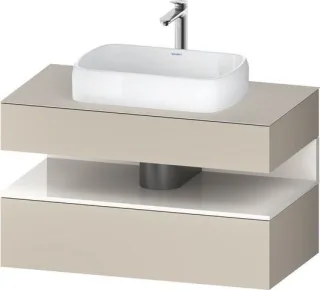 Duravit Qatego Konsolenwaschtischunterbau wandhängend Taupe Supermatt 1000x550x600 mm - QA4731022830 QA4731022830010