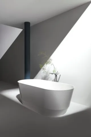 LAUFEN Badewanne LAUFEN Pro Marbond freistehend oval 1650x750x550 weiß, H2399520000001 H2399520000001