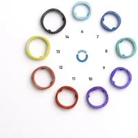 RingConn Activity Tracker GEN2 und Air Sizing Kit, vor der Ringbestellung die Größe ermitteln (Enthält 9 maßstabsgetreue Ringe in den Größen 6 bis 14), Teste die Größe an deinem bevorzugten Finger