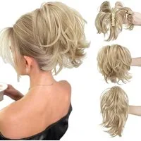 Zaewry Haarspange kurzes Pferdeschwanz-Brötchen, Haarschmuck einfach Scrunchie