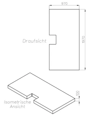 Neuesbad Wannenträger für Ideal Standard Ultra Flat S i.life 200x100 SD 27439