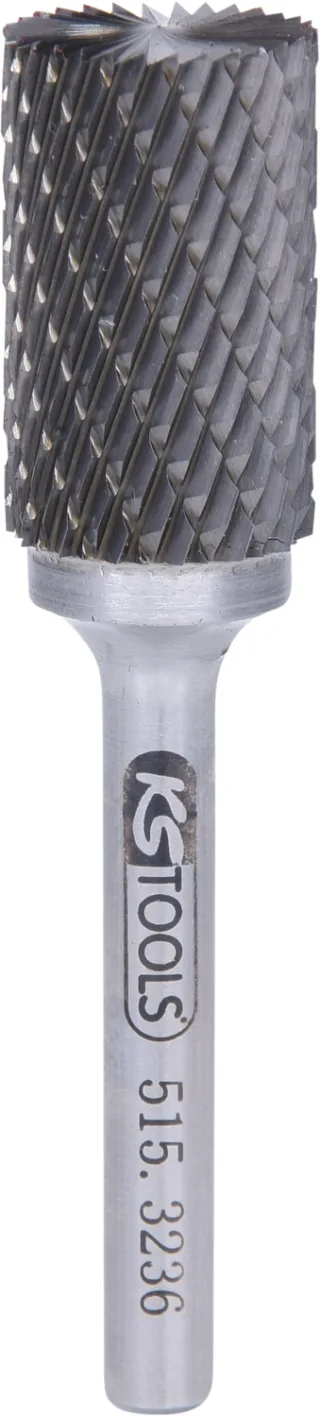 KS Tools HM Zylinder-Frässtift Form A mit Stirnverzahnung - 515.3236