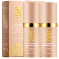 P-Beauty Cosmetic Accessories Sonnenschutzcreme SPF 50 Sonnenschutz Sonnencreme Foundation UV-Schutz Anti-Aging, 2-tlg., Sonnenschutzcreme, SPF50, Foundation