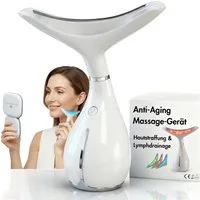 BeautiQ Gesichtsmassagegerät [Preissieger] Beauty Prestige Anti-Aging, Faltenwunder, 4-in-1-Technologie für jugendliche Haut: LED, Vibration, Wärme & Kälte