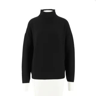Halsüberkopf Accessoires - Pullover Merino Turtle schwarz - Gr. - M