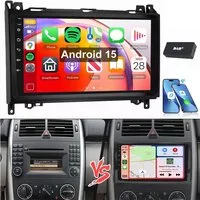 ESSGOO Android 15 Für Mercedes-Benz A/B Klasse/Vito W169 W639 W245 W906 Autoradio (RDS, BT, Digitalradio (DAB), FM, SWC)