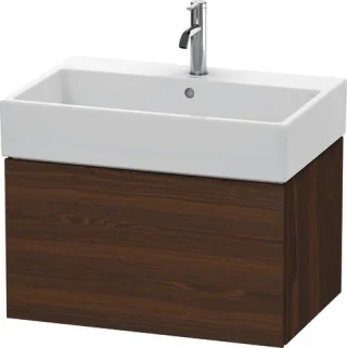 Duravit L-Cube Waschtischunterbau wandhängend Nussbaum gebürstet Matt 684x459x394 mm - LC617606969 LC617606969
