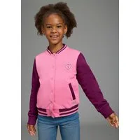 Scout Sweatjacke College-Sweatjacke mit Badge - NEU von SCOUT Collegejacke mit Ringelbündchen, aus angerauter Ware