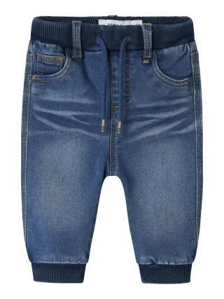 NAME IT - NBMBEN BAGGY R FLEECE JEANS 3023-AN O Medium Blue Denim - Gr. - 56