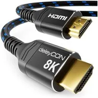 deleyCON deleyCON 5m 8K HDMI 2.1 Kabel UHD 2160p 8K@60Hz 4K@120Hz ARC CEC HDMI-Kabel