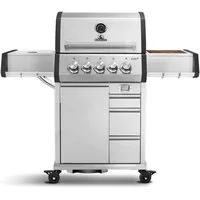 BURNHARD® Gasgrill 3-Brenner inkl. Heckbrenner, mit Gusseisen Grillrost, inkl. stabiler Abdeckhaube, Seitenkochfeld mit Infrarot Keramikbrenner - EARL, #945994