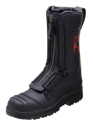 Feuerwehrstiefel | EWS | Profi XL 9225 | Stahlkappe | Echtleder | Größe 34-50 | Feuerwehr Größe:EU 34 / UK 2