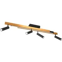 TRIO Leuchten LED Deckenleuchte ZENO ausziehbare LED Deckenlampe mit 4 verstellbaren Spots dimmbar CCT, getrennt schaltbar, LED fest integriert, warmweiß - kaltweiß, getrennt schaltbare Spots, Lichtfarbe einstellbar inkl Fernbedienung