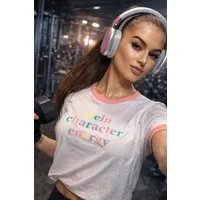 Koyumi T-Shirt Damen Sport Fitness Crop T-Shirt – Atmungsaktiv, Trendig & Komfortabel