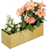 relaxdays Blumenkasten für innen (1 St), gelb