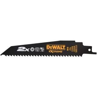 DEWALT EXTREME Bi-Metall Säbelsägeblatt für Holz 5 Stück - DT2300L-QZ