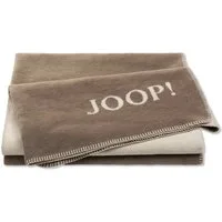 Wohndecke JOOP! Wohndecke Uni-Doubleface 150x200 cm, JOOP!, zweifarbiges Design, eingewebter JOOP! Schriftzug