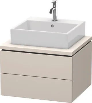 Duravit L-Cube Konsolenwaschtischunterbau wandhängend Taupe Supermatt 620x547x400 mm - LC581508383 LC581508383
