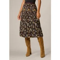 Adrianna Papell Sommerrock Pleated Midi Skirt Leichter, plissierter, weicher Midirock