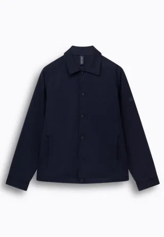 State of Art - Overshirt mit Druckknöpfen blau - Gr. - L