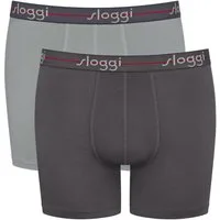 sloggi Boxershorts men Start (2er Pack) ohne Eingriff, extra weiches Taillenband, Single-Jersey Qualität