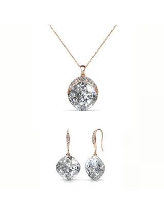 Tiffy Hook Set und Box - Rose Gold und Kristall