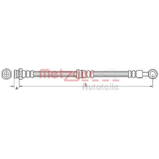 Metzger Bremsschlauch vorne rechts Citroen Mitsubishi Peugeot 4110745